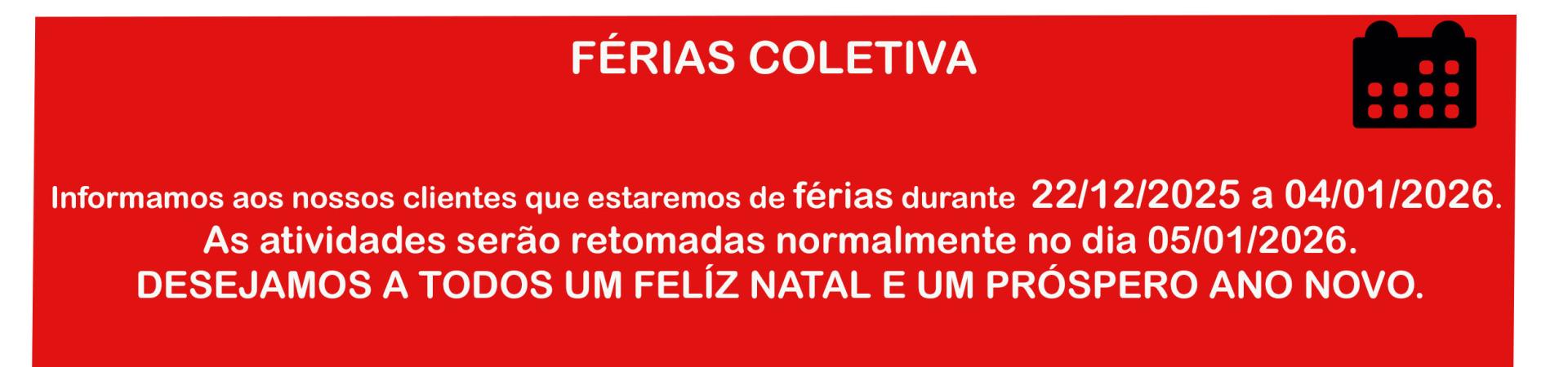 FÉRIAS COLETIVAS 2025