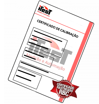 Certificado de Calibração para Medidor de Espessura de Chapas 