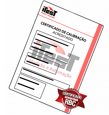 Certificado de Calibração "ACREDITADO RBC" para Decibelímetro