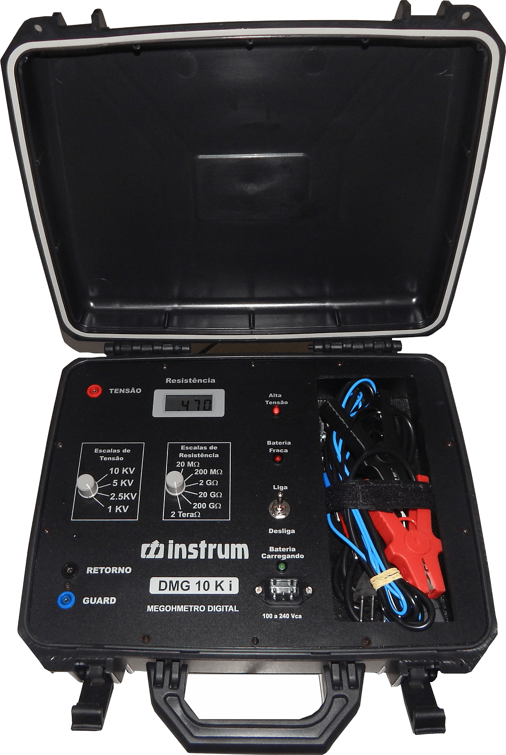 Megômetro (2TOhm/10KV) Instrum DMG-10Ki