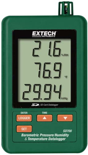 Termo-Higrô-Barômetro c/ Data-Logger e rs-232 - Extech - SD-700