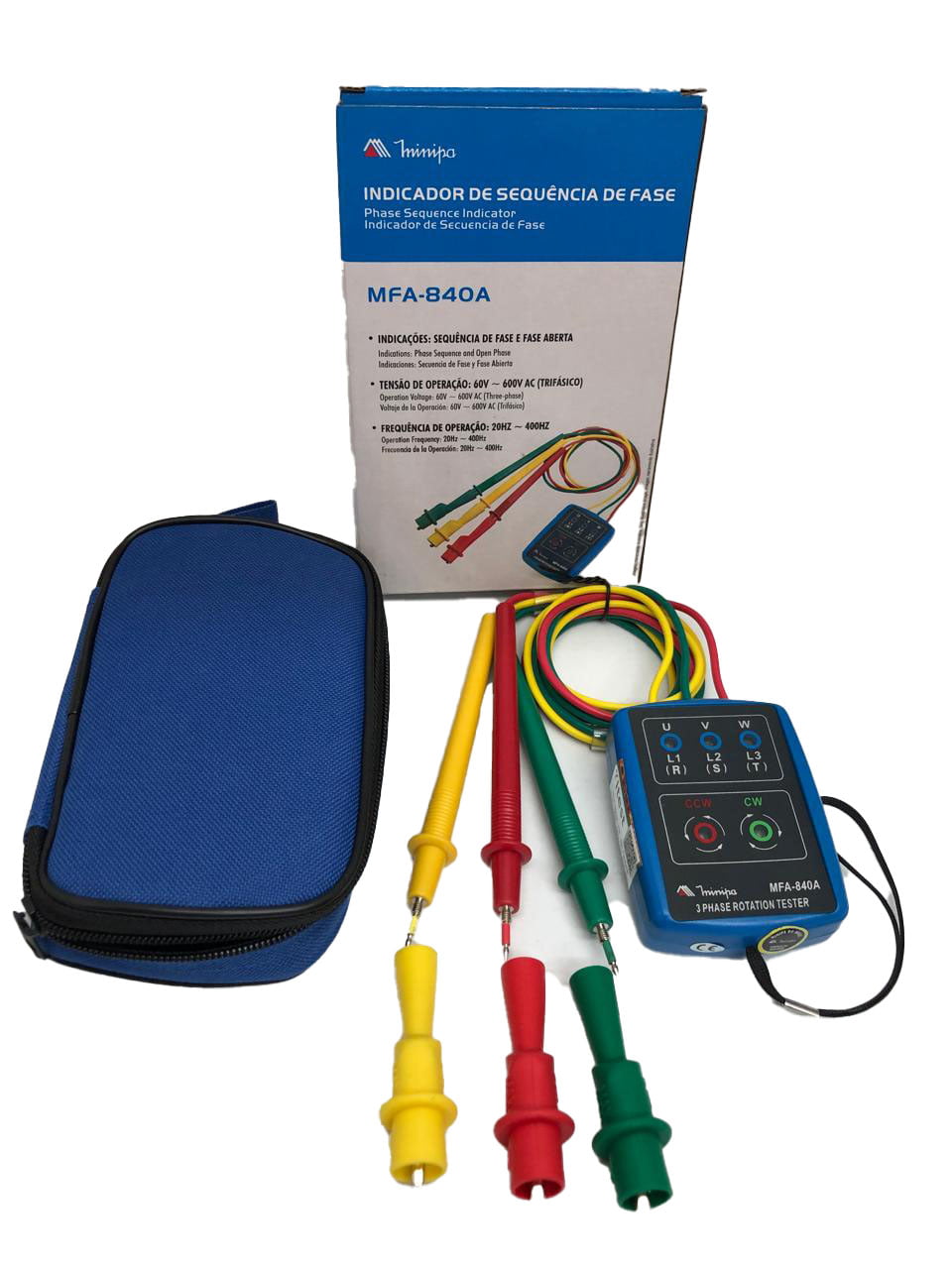 Fasímetro CAT II Minipa - MFA-840A (APENAS 01x DISPONÍVEL)