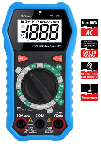 MULTÍMETRO CAT III – MINIPA - ET-1110C