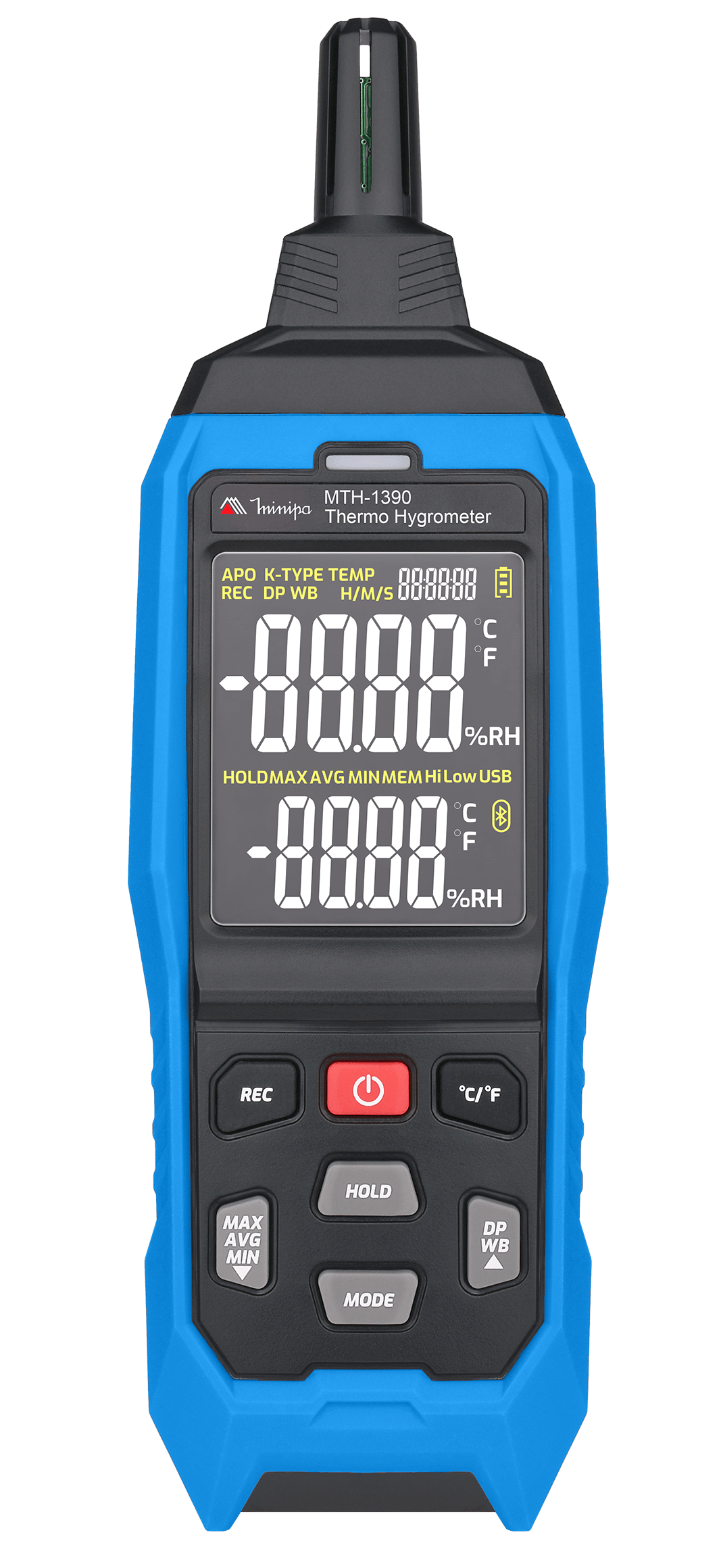 TERMO-HIGRÔMETRO C/ DATA LOGGER - MINIPA - MTH-1390