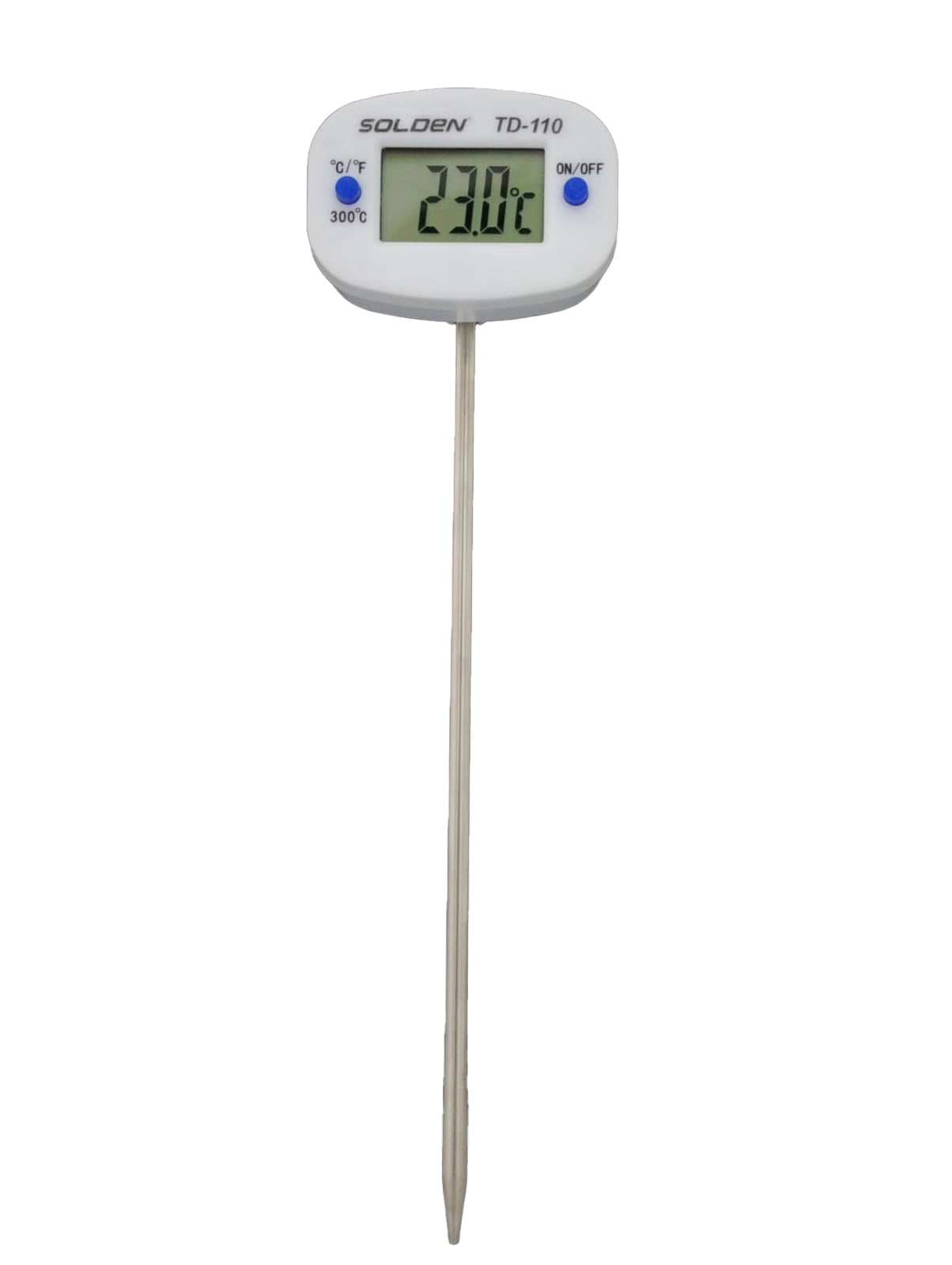 TERMÔMETRO ESPETO (-50°C-300°C) C/ CABEÇOTE ARTICULÁVEL – SOLDEN – TD-110
