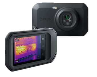 CÂMERA TÉRMICA DE BOLSO 76.800 PIXELS C/ MSX E WI-FI (–20 a 450°C) - FLIR - C8