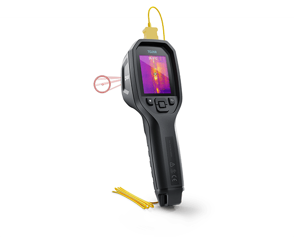 CÂMERA TERMOGRÁFICA PONTUAL 19.200 PIXELS (-25º A +400ºC) - CAMPO VISÃO: 44º x 57º c/MSX, LANTERNA - FLIR TG-268