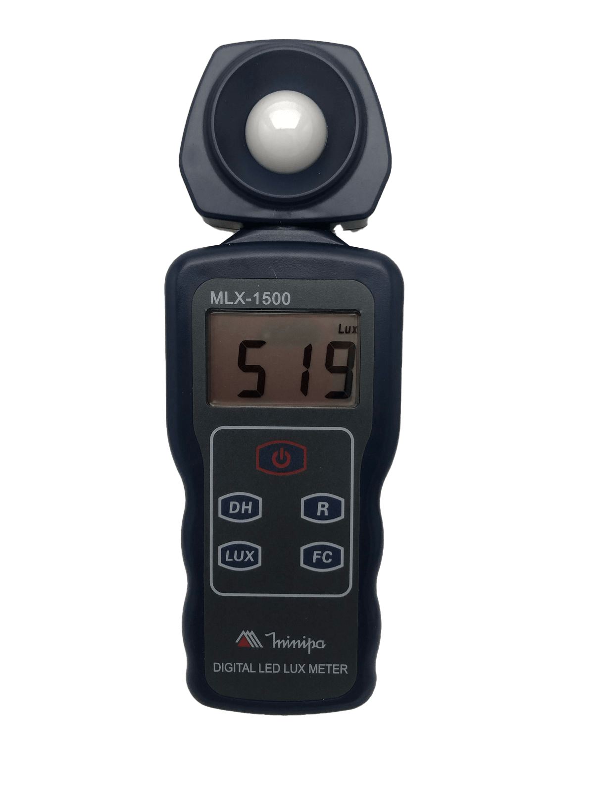 Luxímetro p/ LED branco e  incandescente 200.000 Lux - MINIPA - MLX-1500