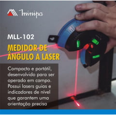 Medidor de Ângulo Laser Minipa MLL-102