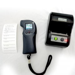 Bafômetro/Etilômetro c/ Data Logger - USB C/ Impressora - medição ativa (uso c/ bocal) ou medição passiva (uso s/ bocal)- Alcostop-2010-I