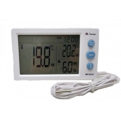 Termo-Higrômetro-Relógio Máx/Mín (Temp Int/Ext) - Minipa - MT-241A