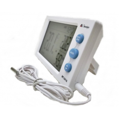 Termo-Higrômetro-Relógio Máx/Mín (Temp Int/Ext) - Minipa - MT-241A