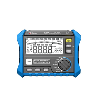 Megômetro (200GΩ /2,5KV) CAT IV - TESTE PI E DAR - Minipa - MI-2702