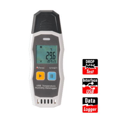 DATA LOGGER (REGISTRADOR DE DADOS) USB-C DE UMIDADE/TEMPERATURA - MINIPA - EZTEMP-11