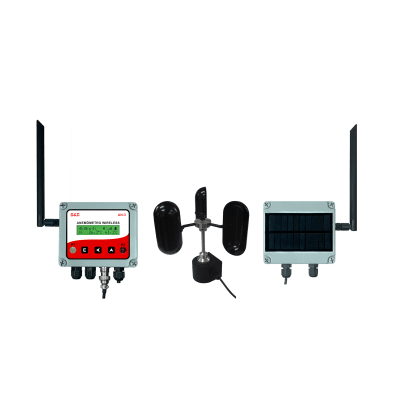 Anemômetro Wireless c/ Ind Dig p/ Gruas e Guindastes - ITAN-3D