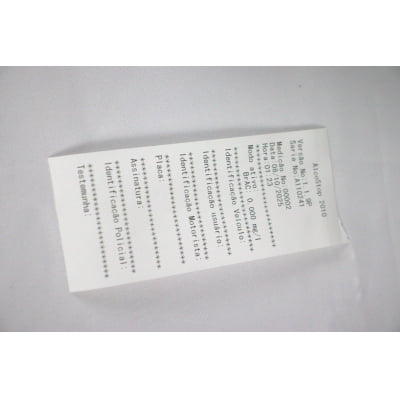 Bafômetro/Etilômetro c/ Data Logger - USB C/ Impressora - medição ativa (uso c/ bocal) ou medição passiva (uso s/ bocal)- Alcostop-2010-I